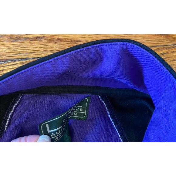 Polo Ralph Lauren Lauren Active Woman’s Small Track Jacket Purple Black - Picture 8 of 8